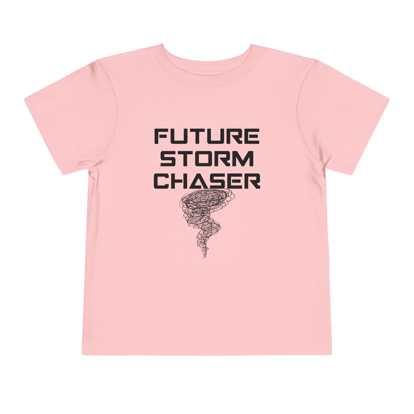 Toddler Tee - Future Storm Chaser with Tornadoes and Chasin Chaos Logo