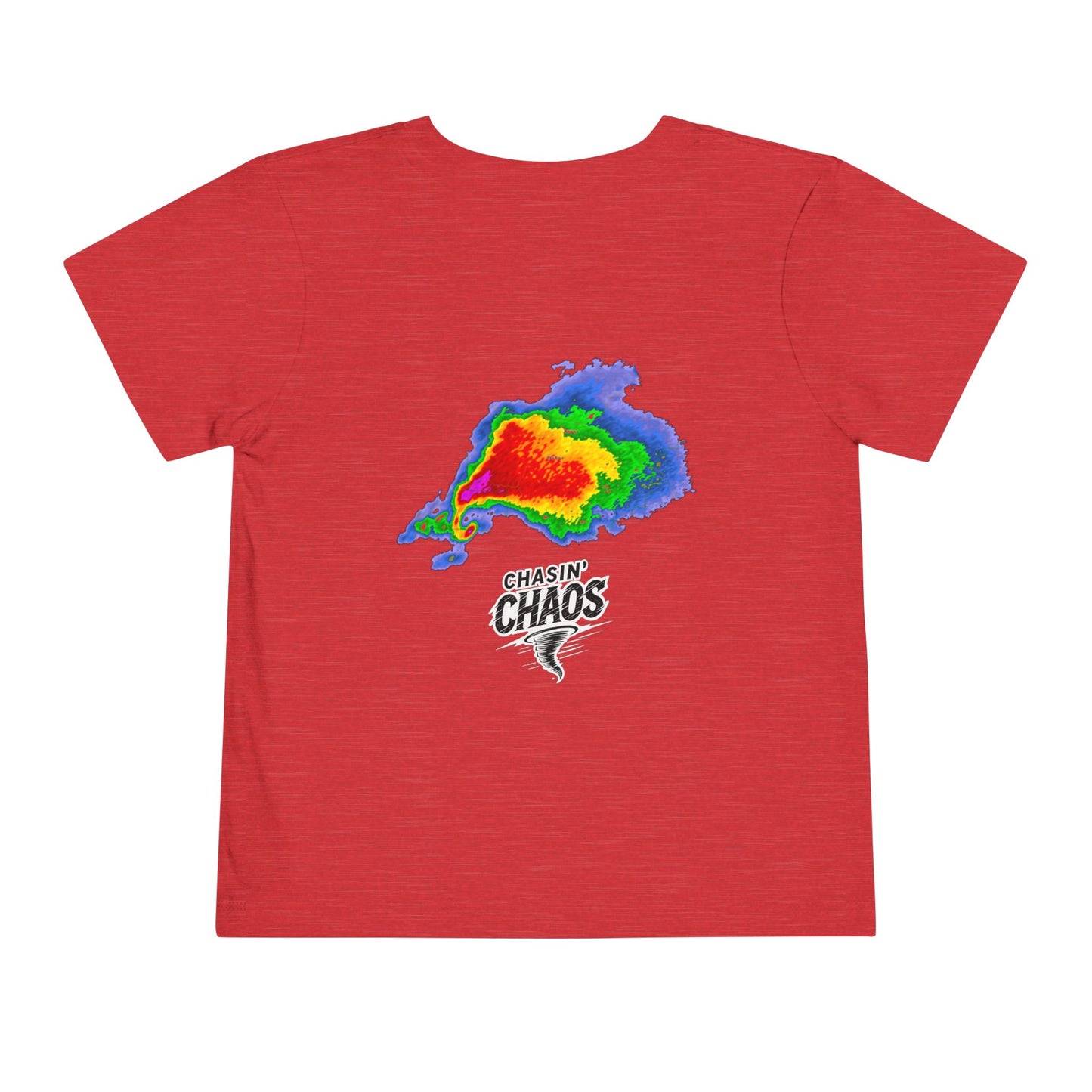 Toddler Tee - Future Storm Chaser with Tornadoes and Chasin Chaos Logo