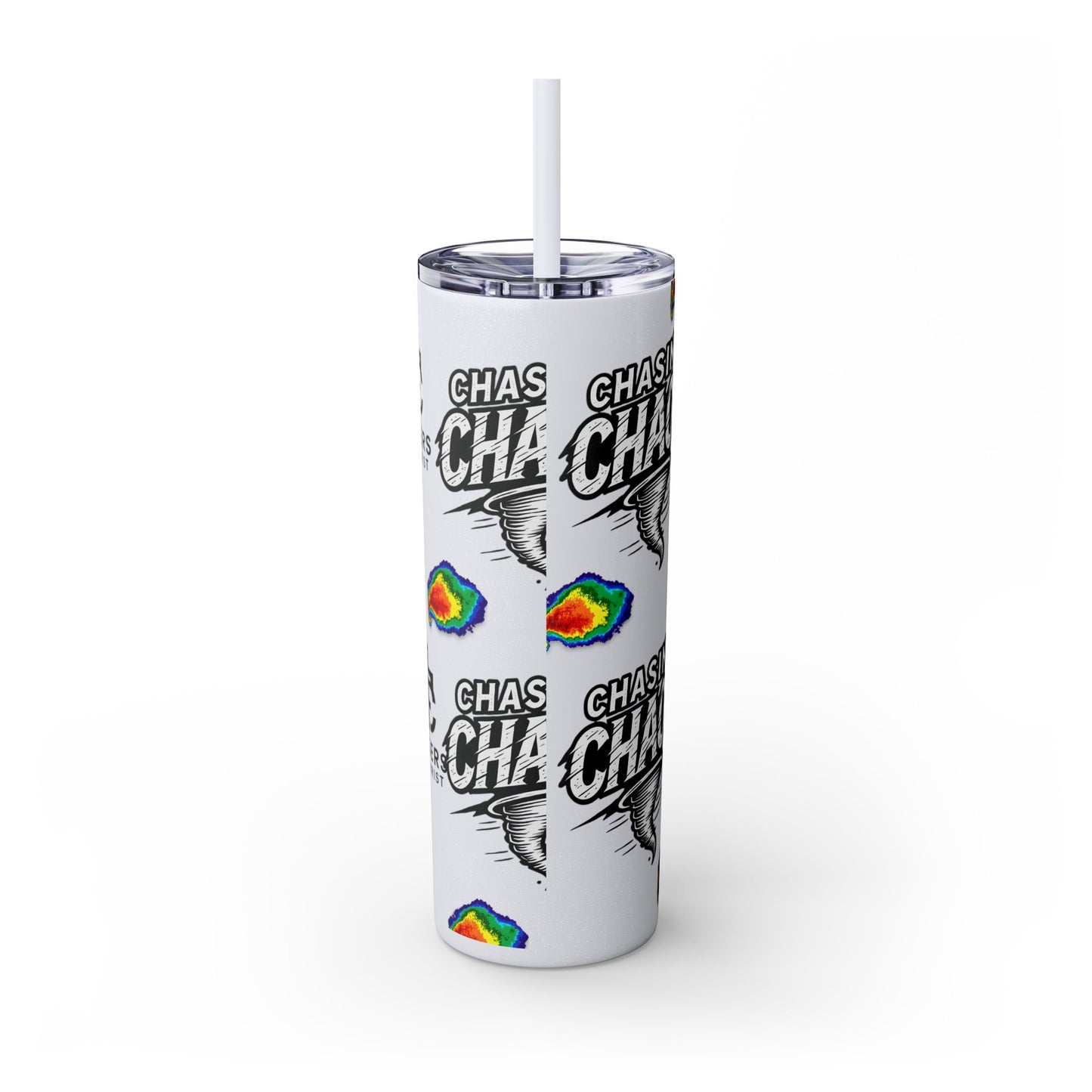 Tumbler Cup with Tornado Radar Image - Storm Chaser Merchandise