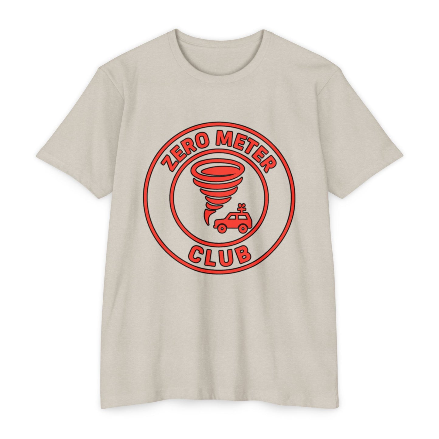 T-Shirt featuring Storm Chaser Design, Zero Meter Club Tee, Gift for Weather Enthusiasts, Tornado Lover's Apparel, Casual Unisex Tee