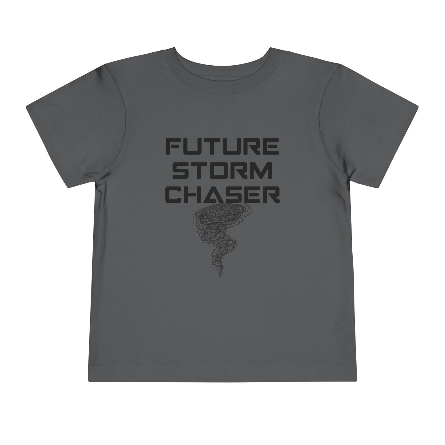 Toddler Tee - Future Storm Chaser with Tornadoes and Chasin Chaos Logo