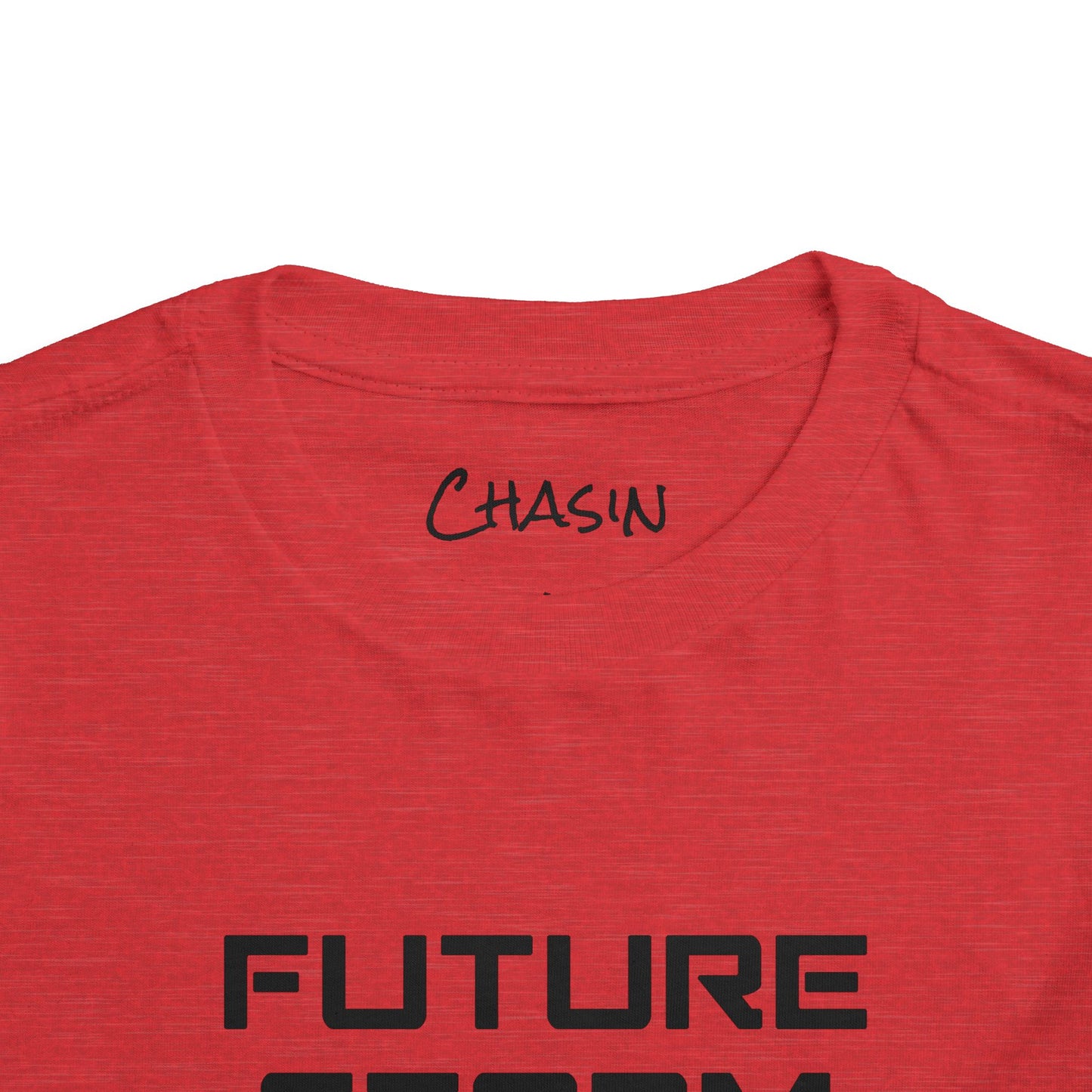Toddler Tee - Future Storm Chaser with Tornadoes and Chasin Chaos Logo
