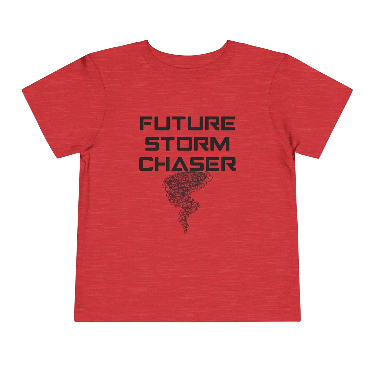 Toddler Tee - Future Storm Chaser with Tornadoes and Chasin Chaos Logo