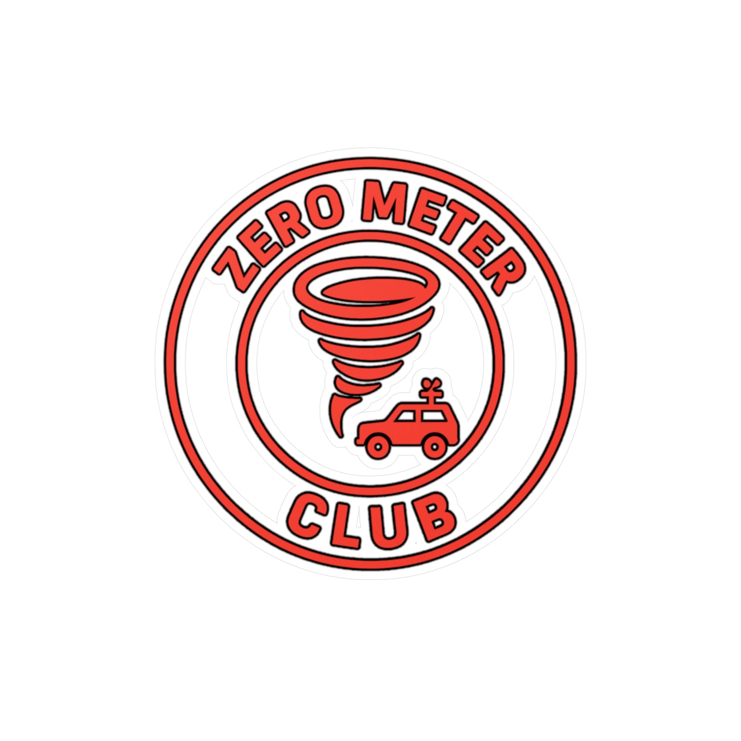 Vinyl Decal - ZERO METER CLUB Storm Chaser Sticker