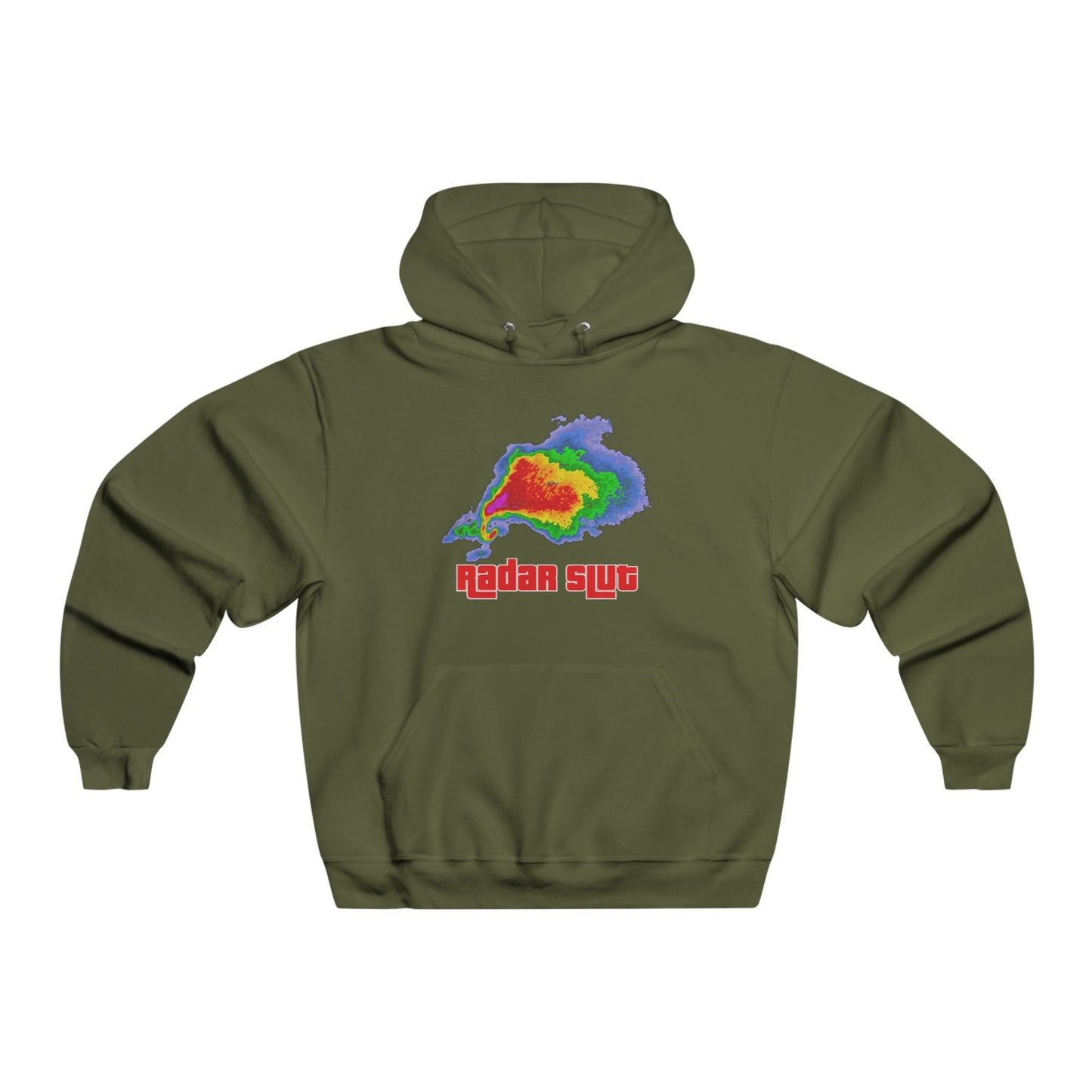 Radar Slut Graphic Hoodie, Cozy Sweatshirt for Weather Enthusiasts, Perfect Gift for Meteorologists, Casual Wear, Men's Hoodie
