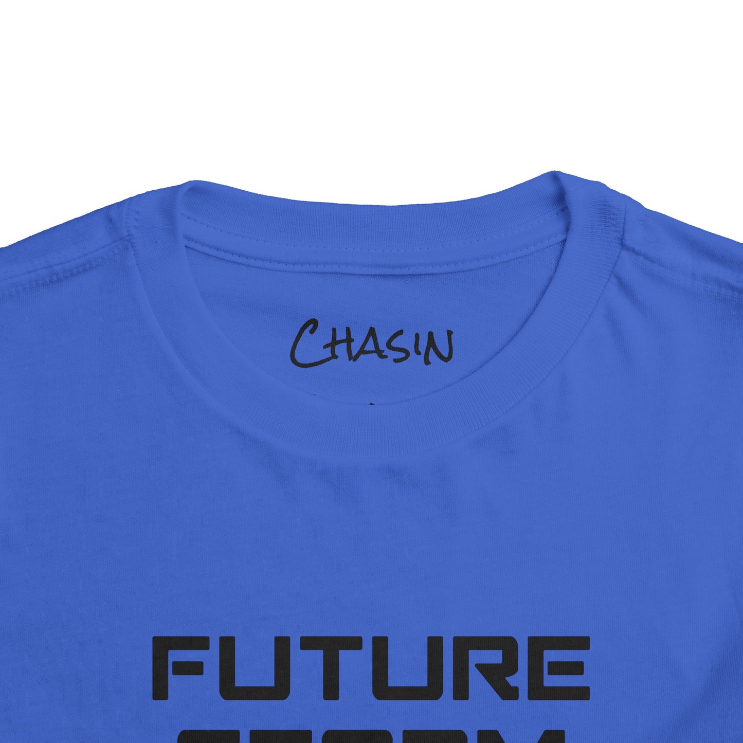 Toddler Tee - Future Storm Chaser with Tornadoes and Chasin Chaos Logo