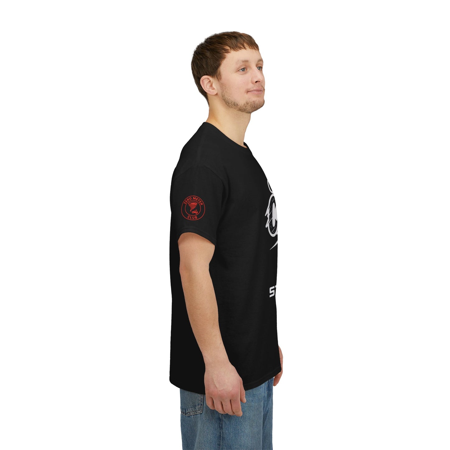 Chaos Storm Team Tee, Unisex Cotton T-Shirt for Storm Chasers, Adventure Shirt, Trending QR Code Apparel, Gift for Weather Enthusiasts