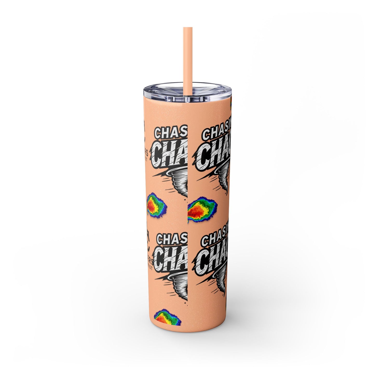 Tumbler Cup with Tornado Radar Image - Storm Chaser Merchandise
