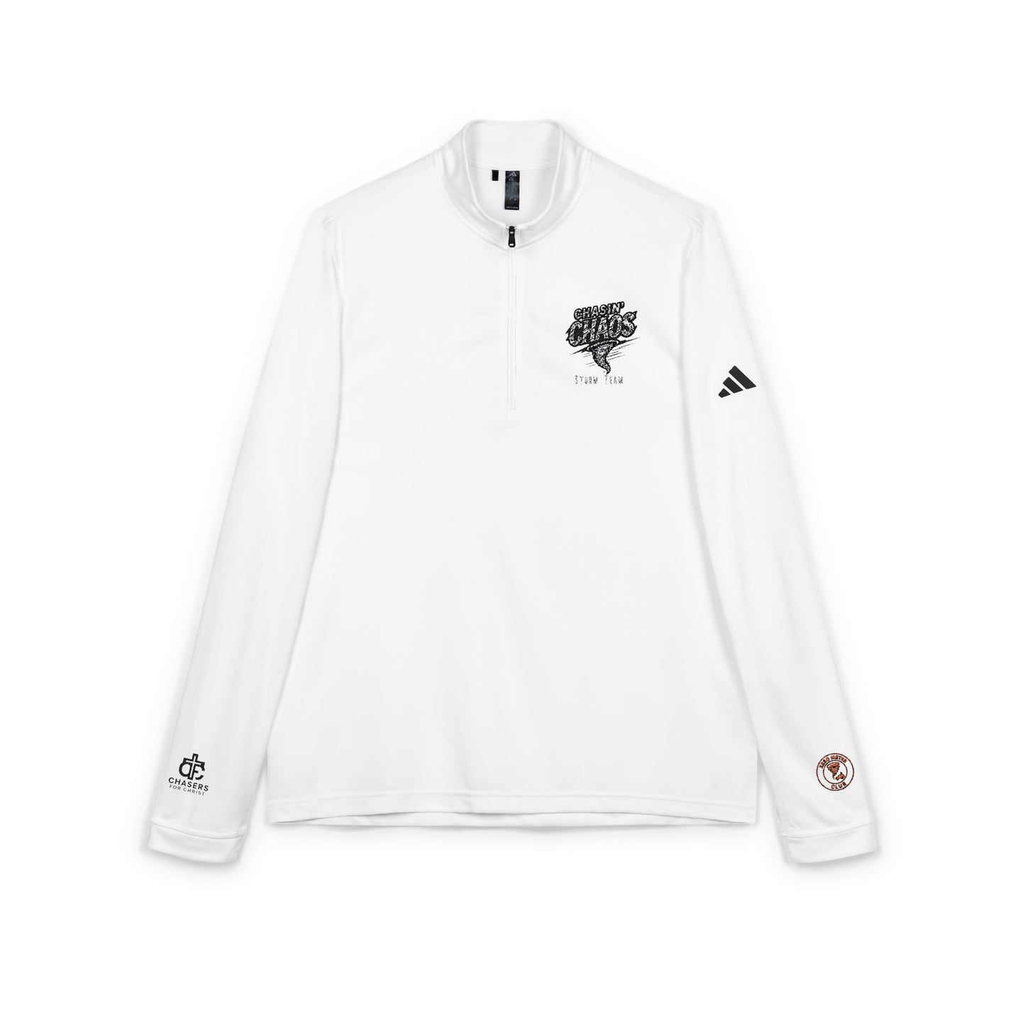 adidas® Quarter-Zip Pullover with Embroidery - Stylish Athletic Top for Outdoor Activities, Sports, Casual Wear, Gifts, Workout