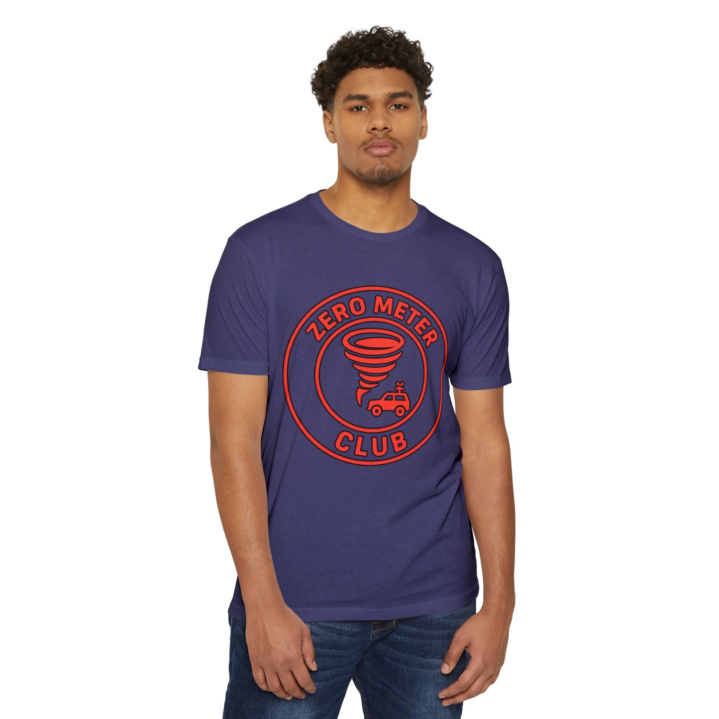 T-Shirt featuring Storm Chaser Design, Zero Meter Club Tee, Gift for Weather Enthusiasts, Tornado Lover's Apparel, Casual Unisex Tee