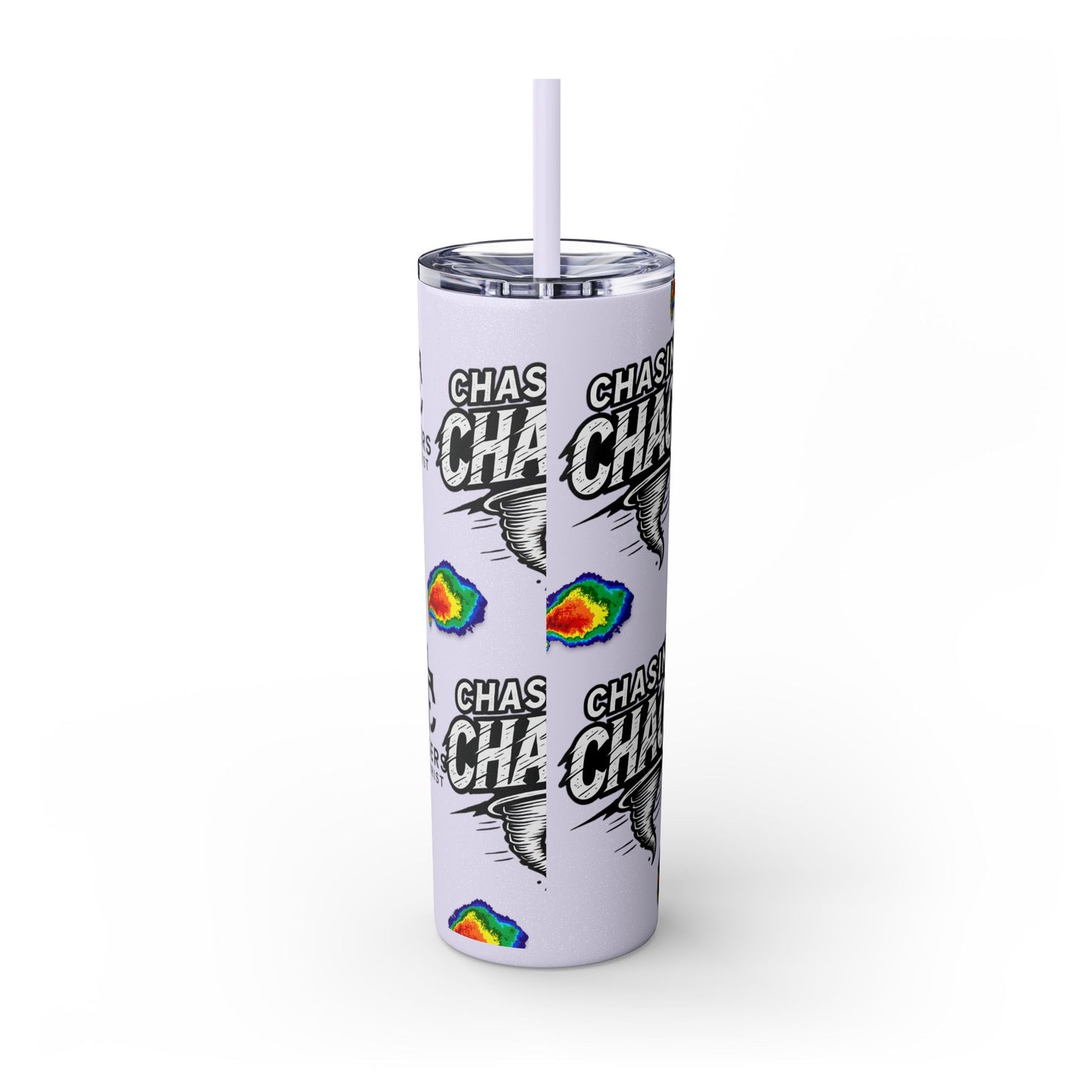 Tumbler Cup with Tornado Radar Image - Storm Chaser Merchandise