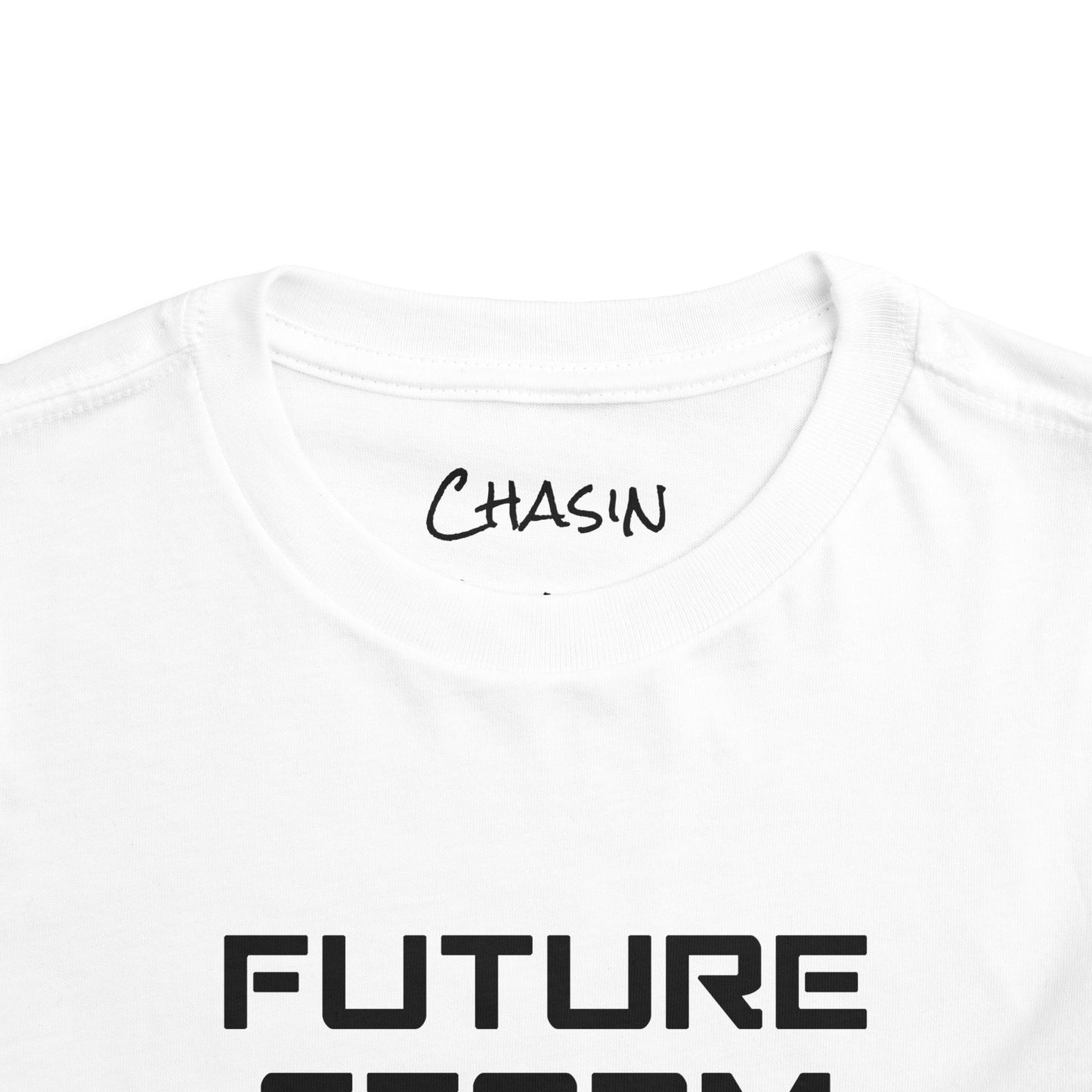 Toddler Tee - Future Storm Chaser with Tornadoes and Chasin Chaos Logo