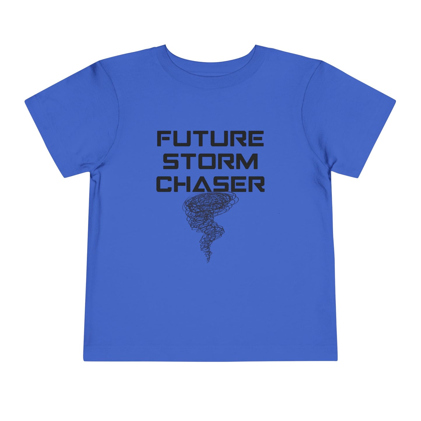 Toddler Tee - Future Storm Chaser with Tornadoes and Chasin Chaos Logo