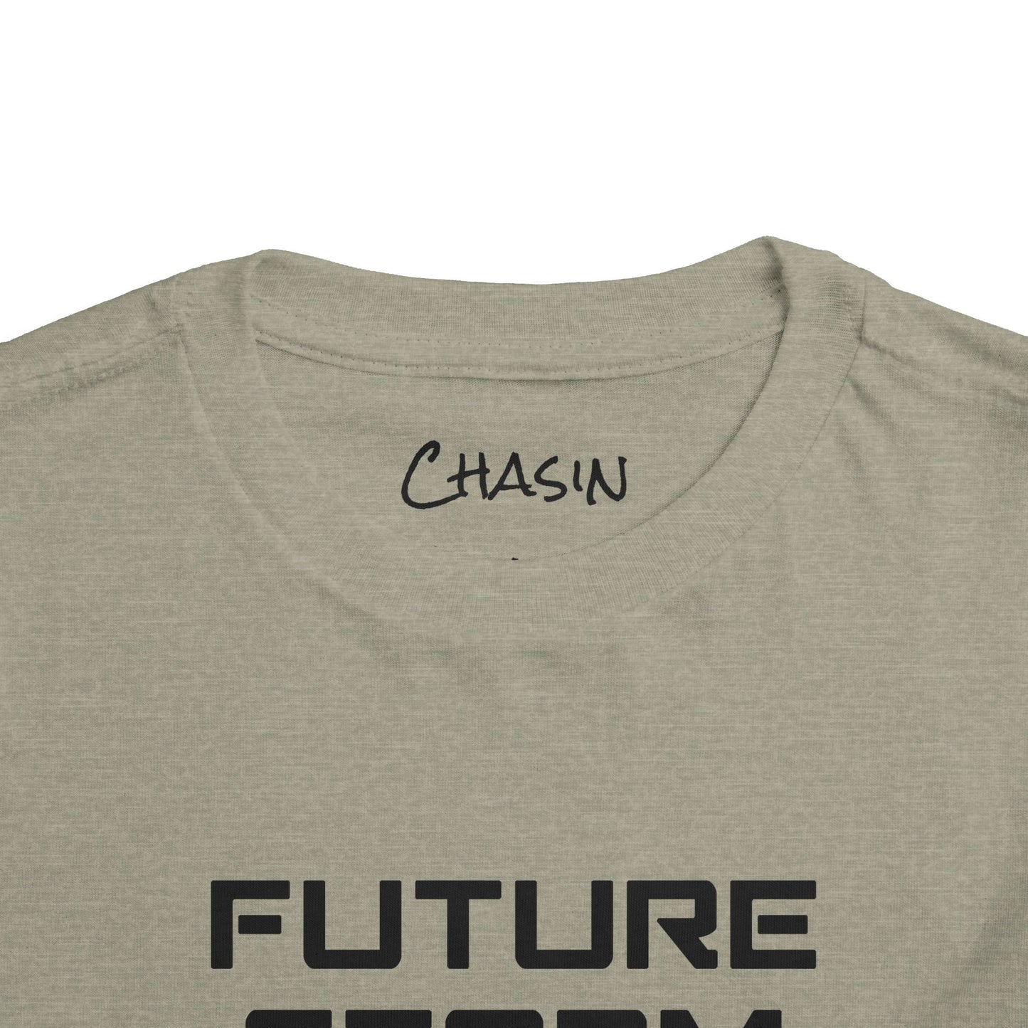 Toddler Tee - Future Storm Chaser with Tornadoes and Chasin Chaos Logo