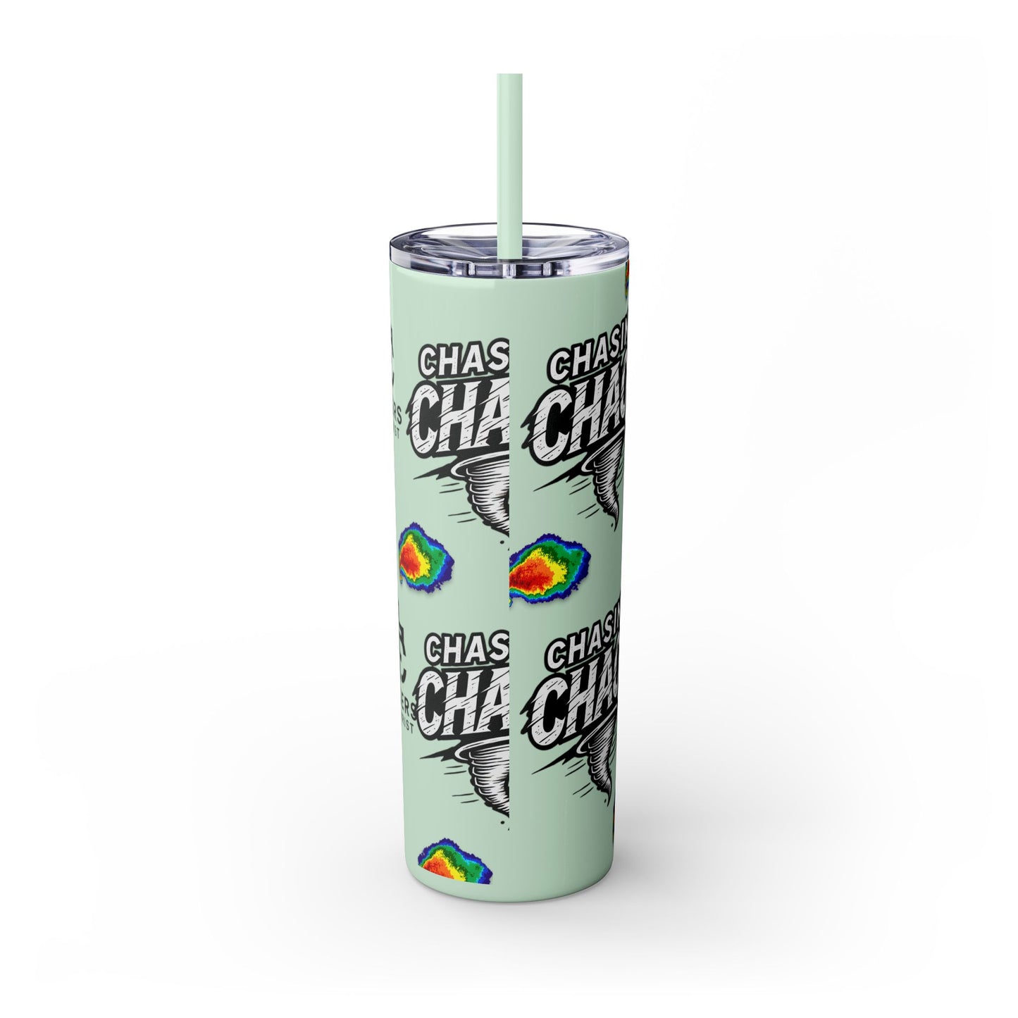 Tumbler Cup with Tornado Radar Image - Storm Chaser Merchandise