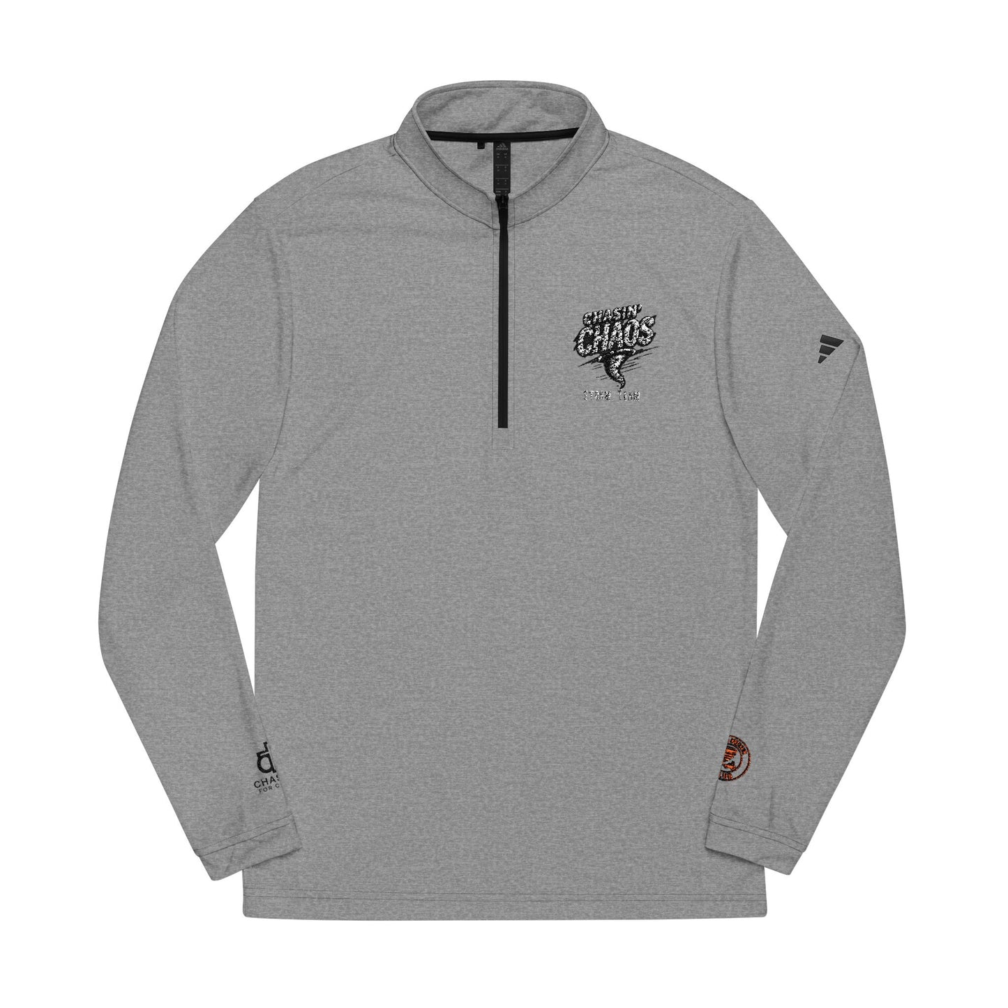 adidas® Quarter-Zip Pullover with Embroidery - Stylish Athletic Top for Outdoor Activities, Sports, Casual Wear, Gifts, Workout