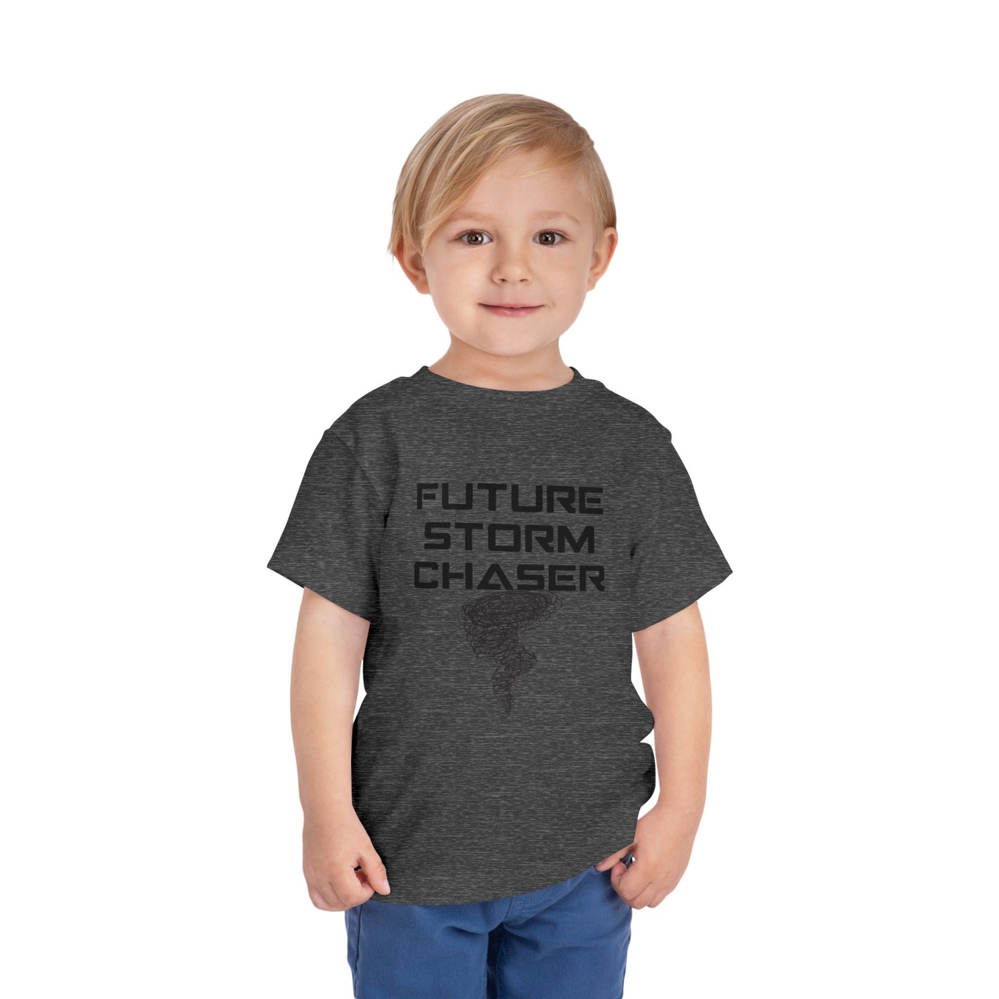 Toddler Tee - Future Storm Chaser with Tornadoes and Chasin Chaos Logo