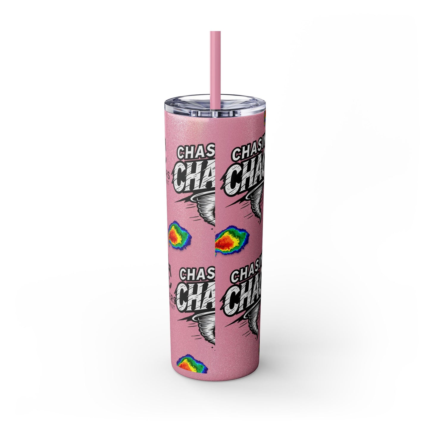 Tumbler Cup with Tornado Radar Image - Storm Chaser Merchandise
