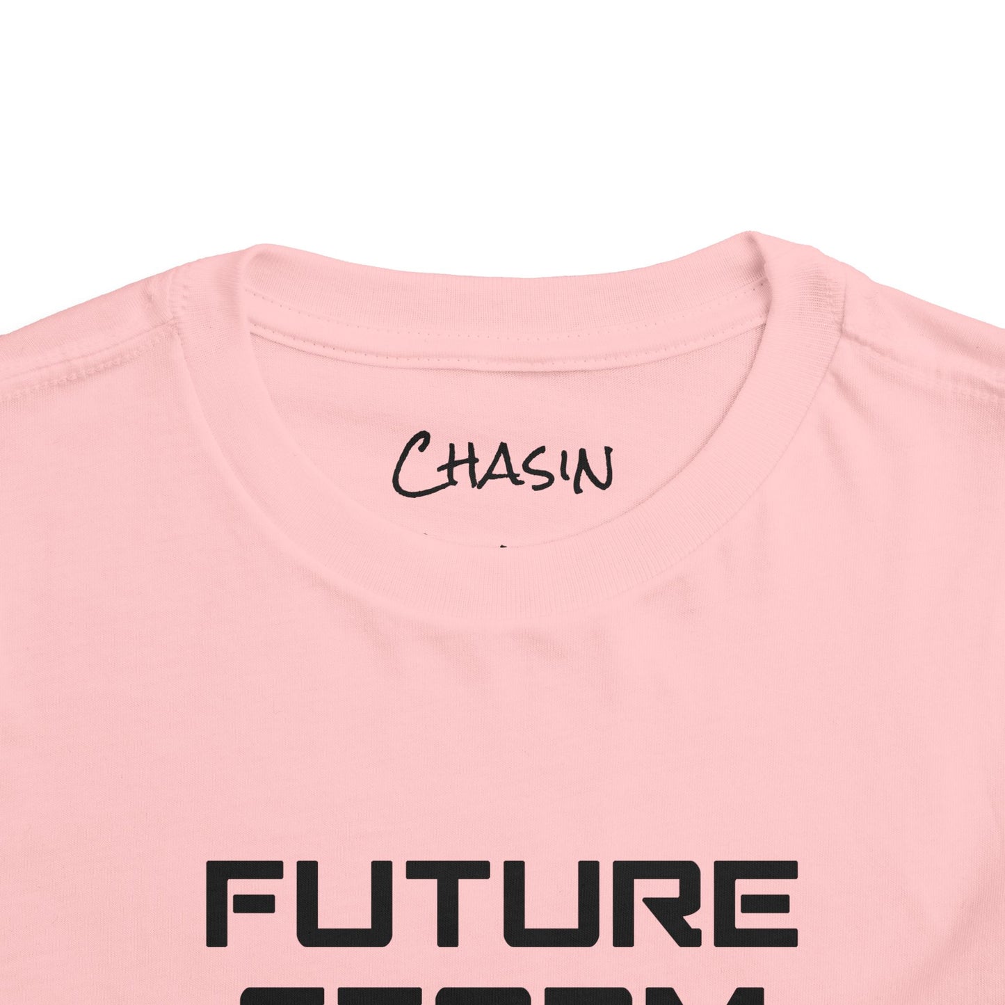 Toddler Tee - Future Storm Chaser with Tornadoes and Chasin Chaos Logo
