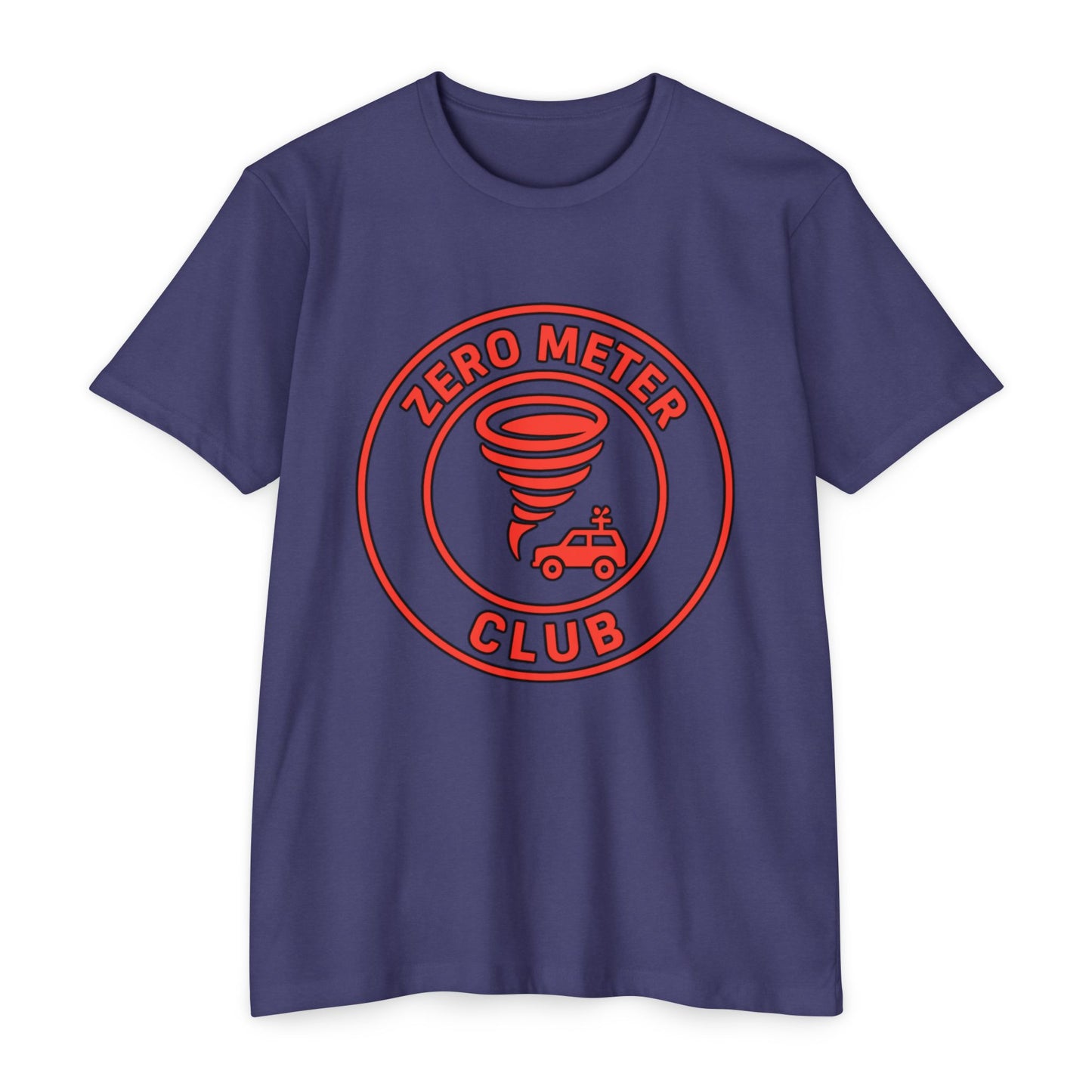 T-Shirt featuring Storm Chaser Design, Zero Meter Club Tee, Gift for Weather Enthusiasts, Tornado Lover's Apparel, Casual Unisex Tee