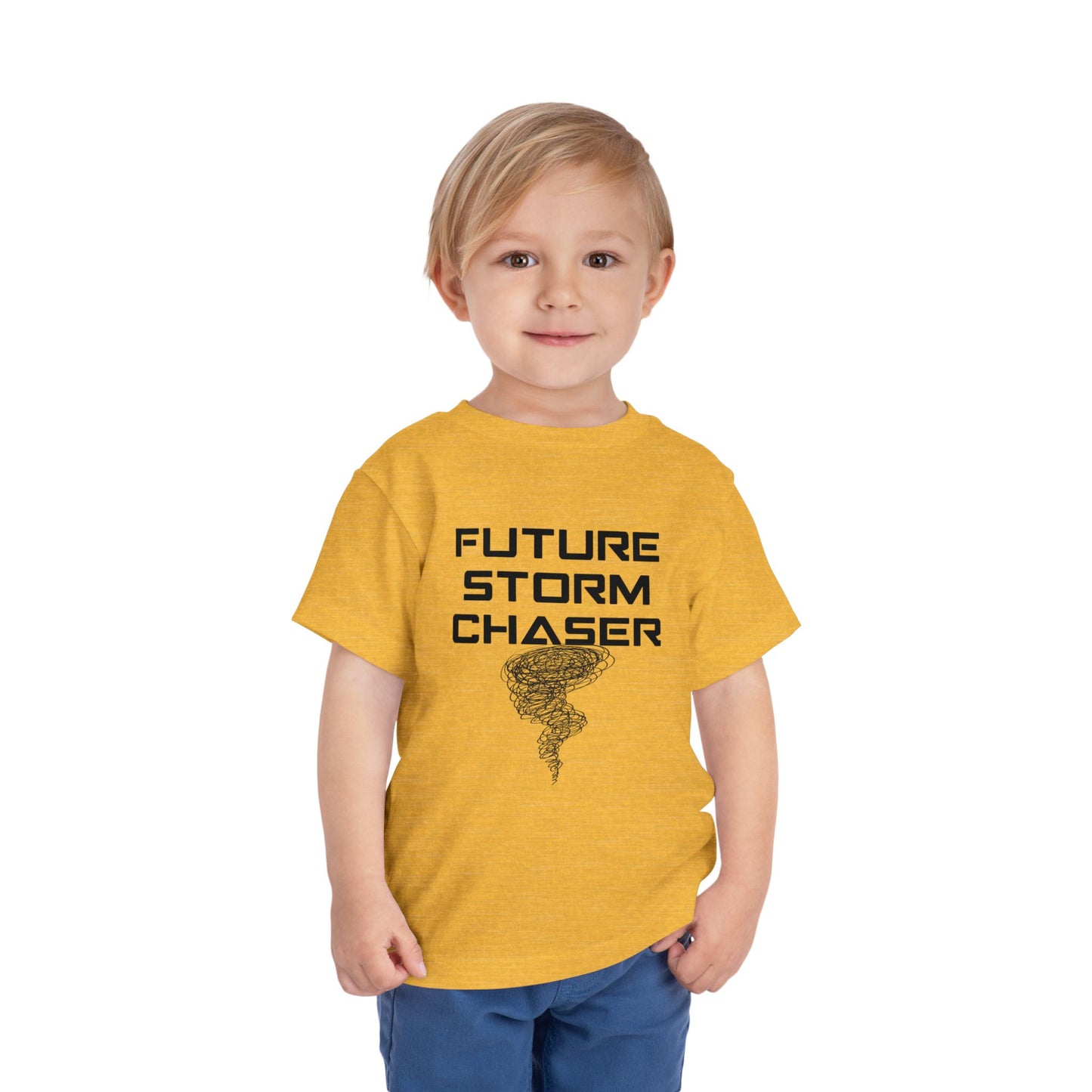 Toddler Tee - Future Storm Chaser with Tornadoes and Chasin Chaos Logo