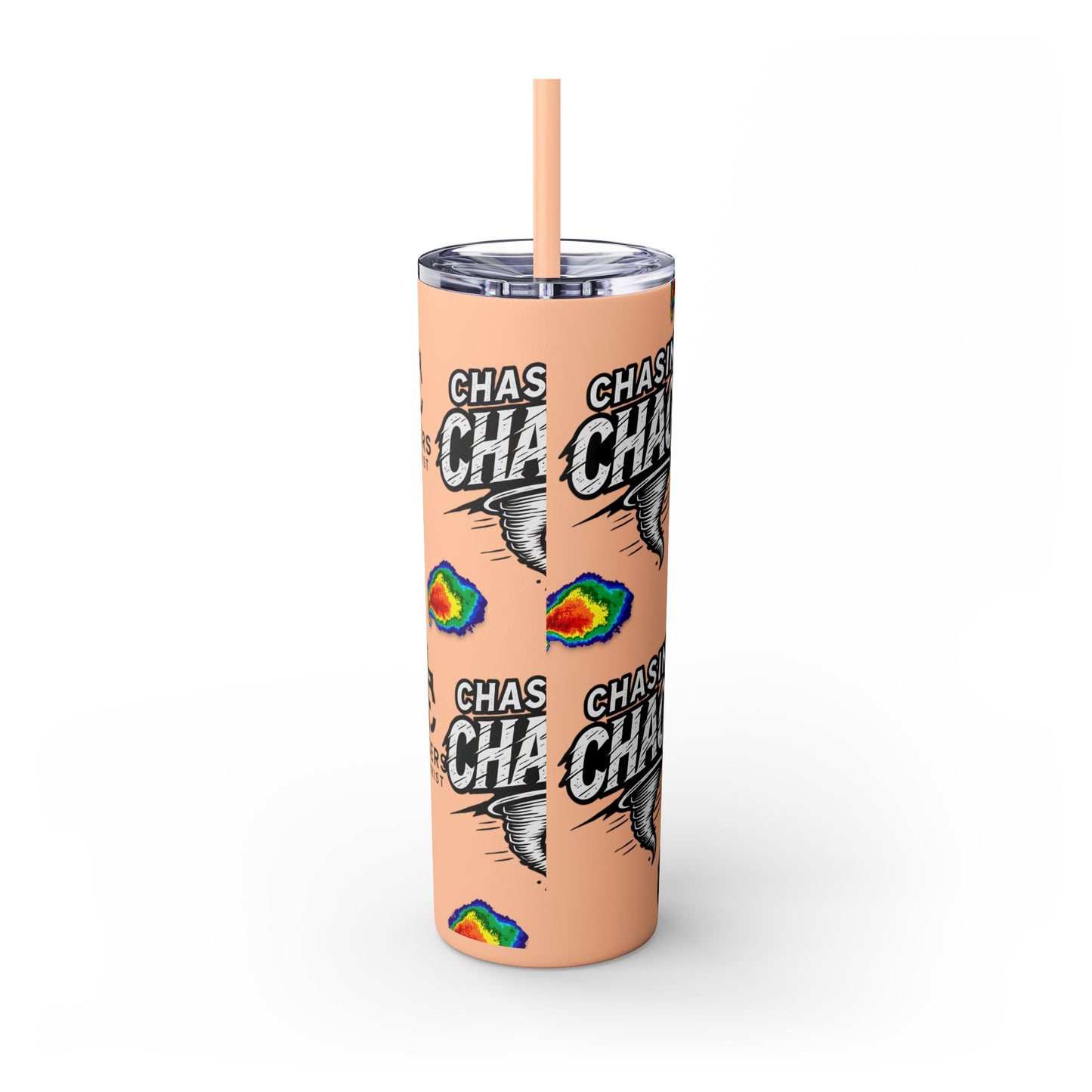 Tumbler Cup with Tornado Radar Image - Storm Chaser Merchandise
