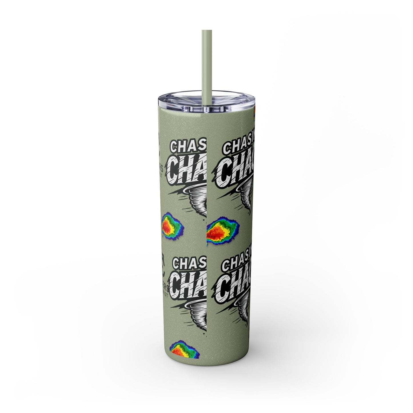 Tumbler Cup with Tornado Radar Image - Storm Chaser Merchandise