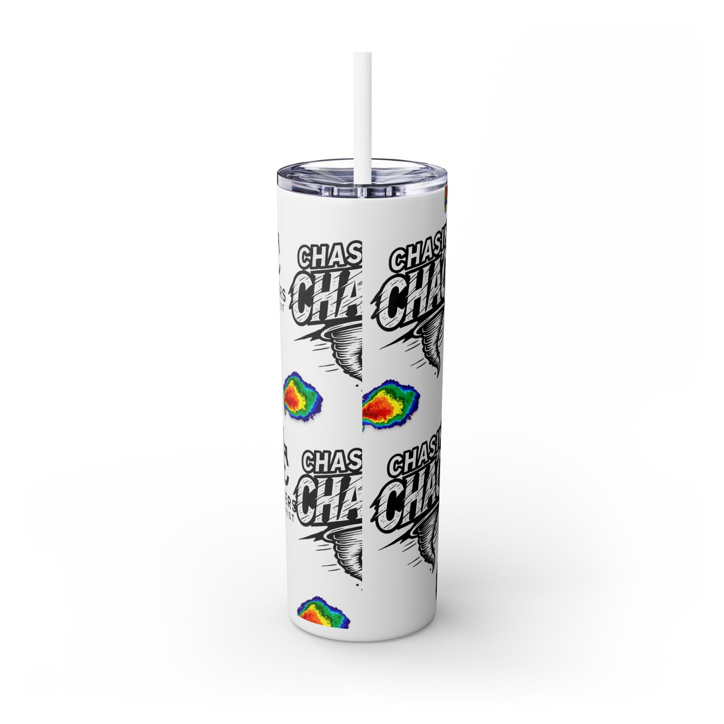 Tumbler Cup with Tornado Radar Image - Storm Chaser Merchandise