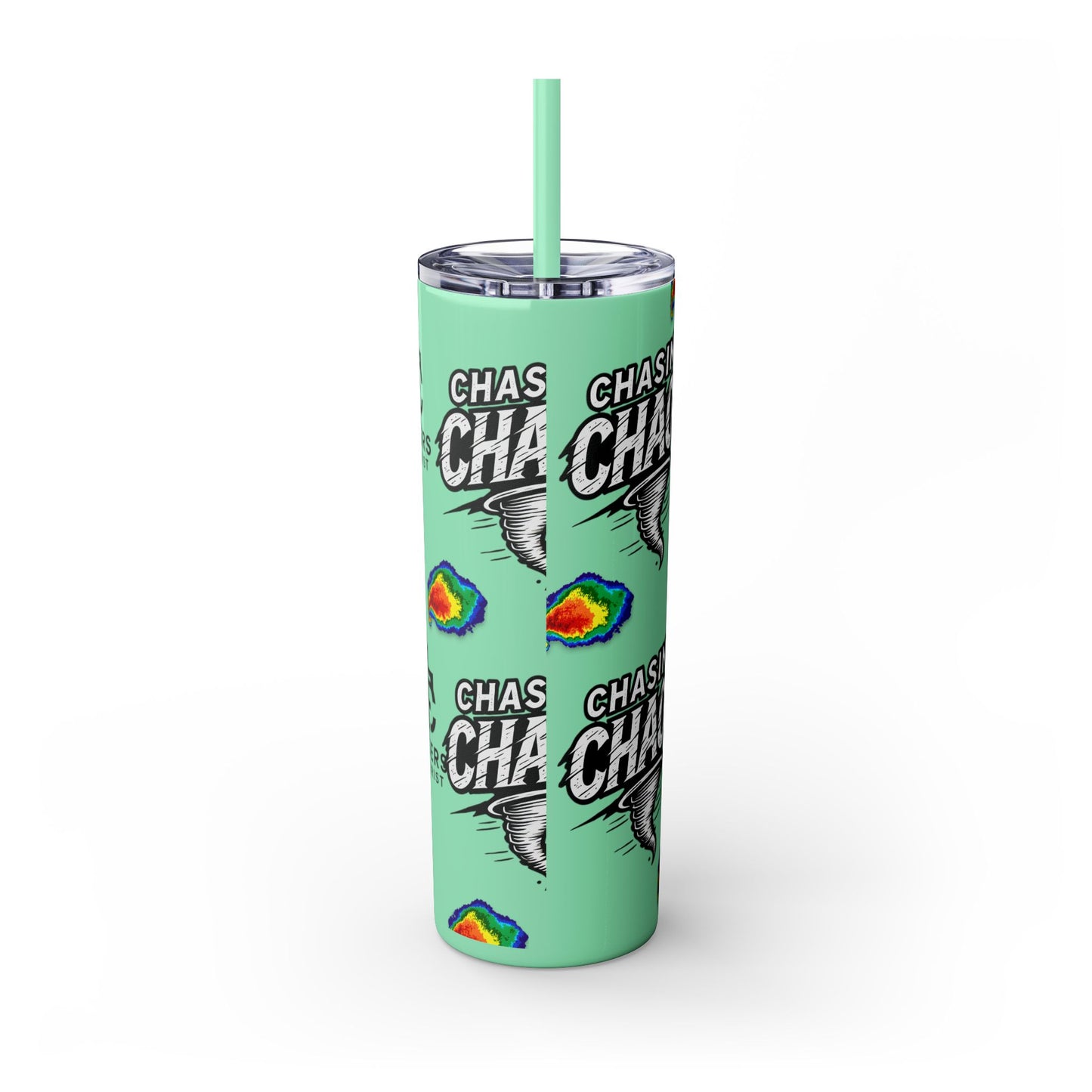 Tumbler Cup with Tornado Radar Image - Storm Chaser Merchandise