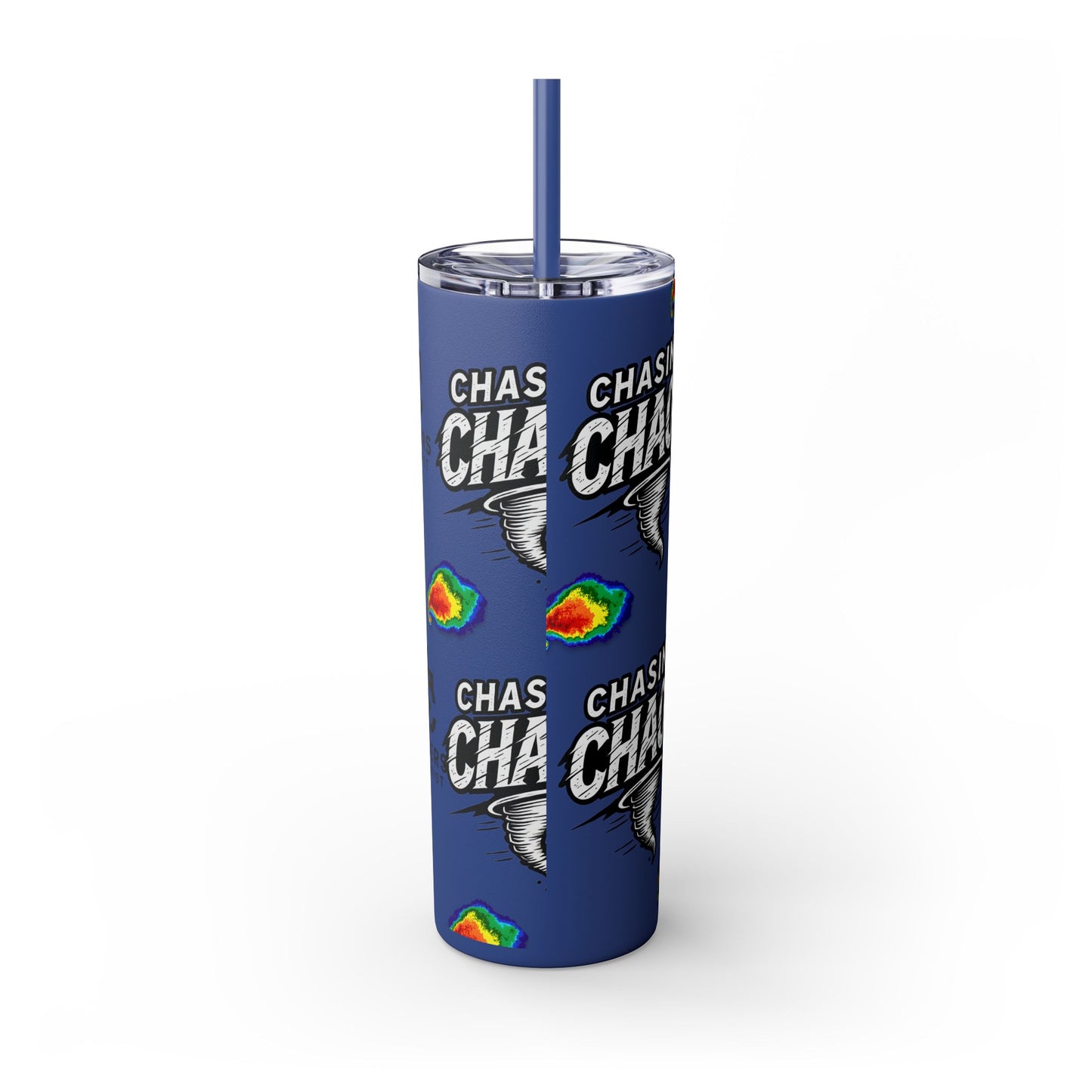 Tumbler Cup with Tornado Radar Image - Storm Chaser Merchandise