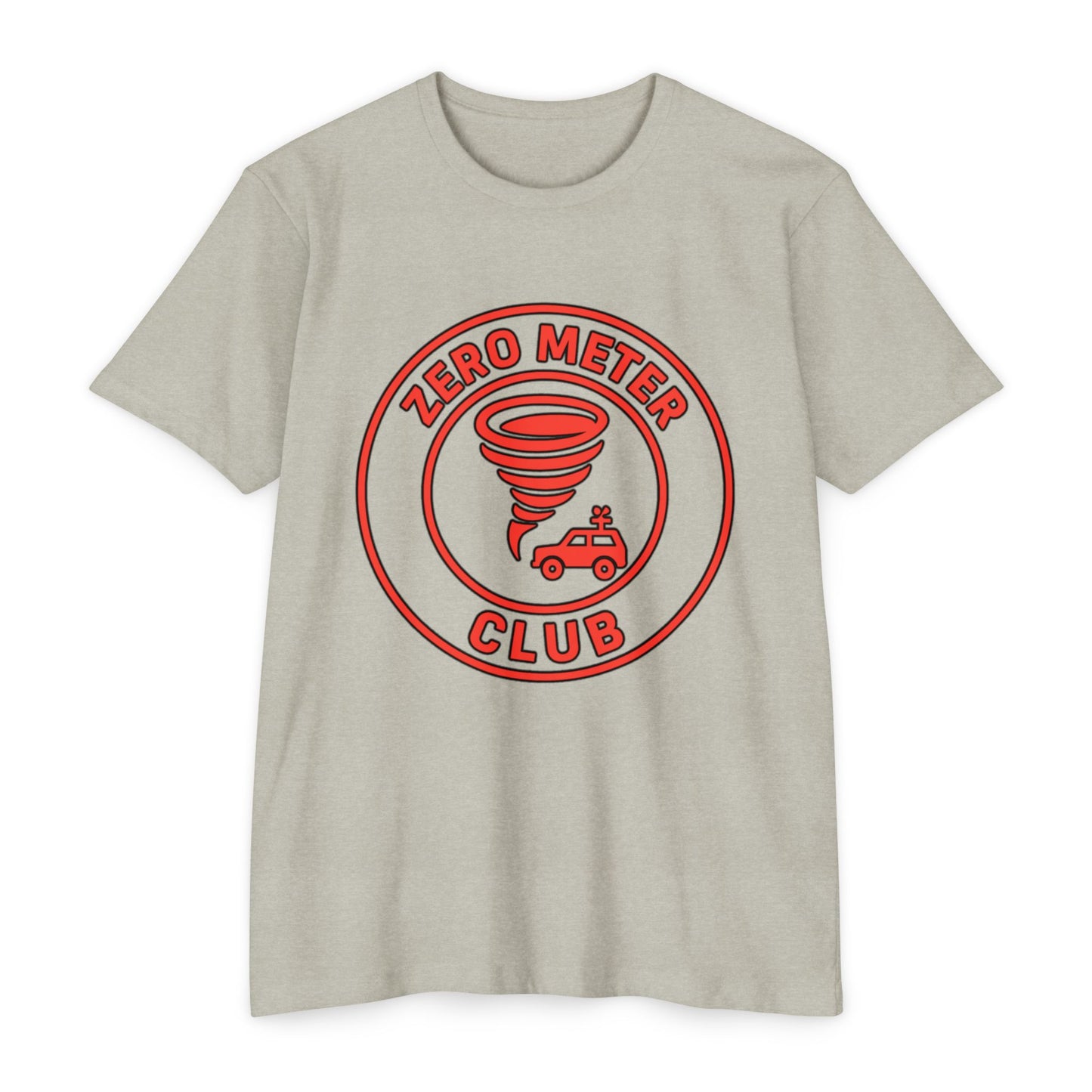 T-Shirt featuring Storm Chaser Design, Zero Meter Club Tee, Gift for Weather Enthusiasts, Tornado Lover's Apparel, Casual Unisex Tee