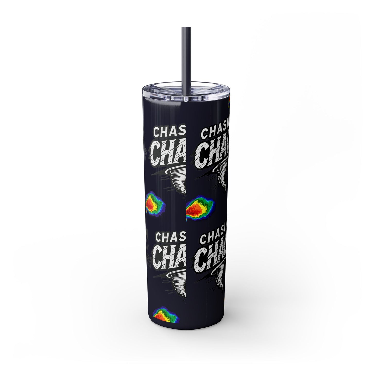 Tumbler Cup with Tornado Radar Image - Storm Chaser Merchandise
