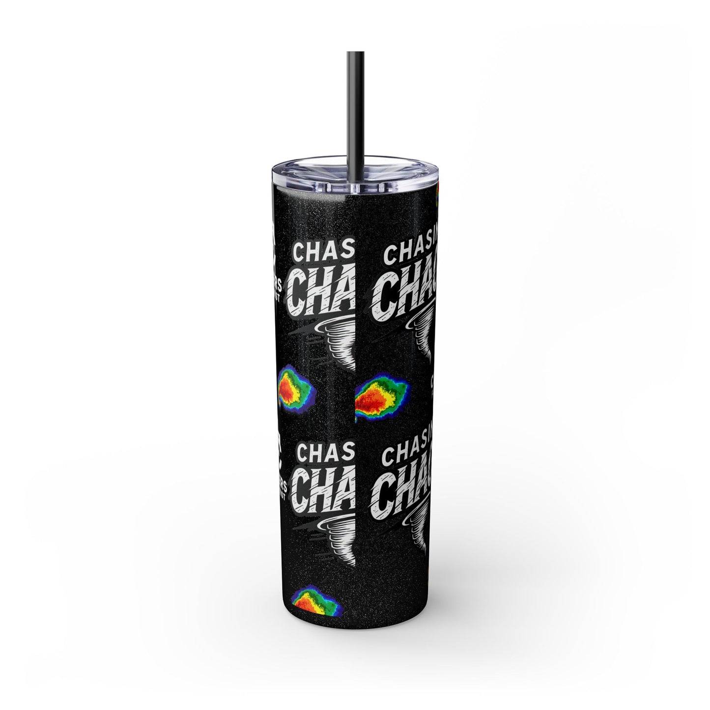 Tumbler Cup with Tornado Radar Image - Storm Chaser Merchandise