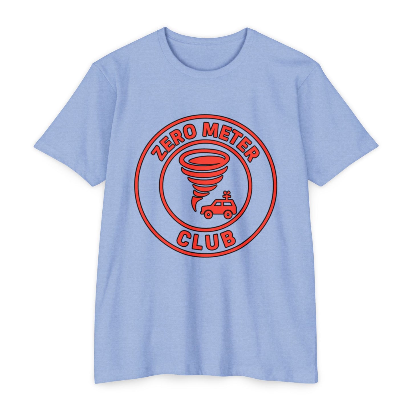 T-Shirt featuring Storm Chaser Design, Zero Meter Club Tee, Gift for Weather Enthusiasts, Tornado Lover's Apparel, Casual Unisex Tee