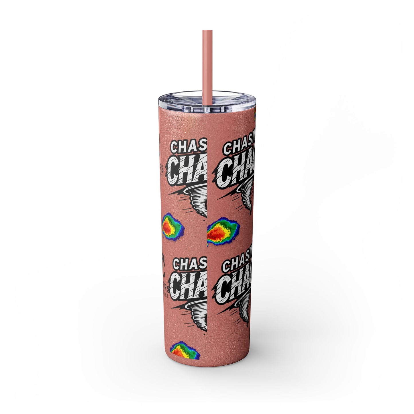 Tumbler Cup with Tornado Radar Image - Storm Chaser Merchandise
