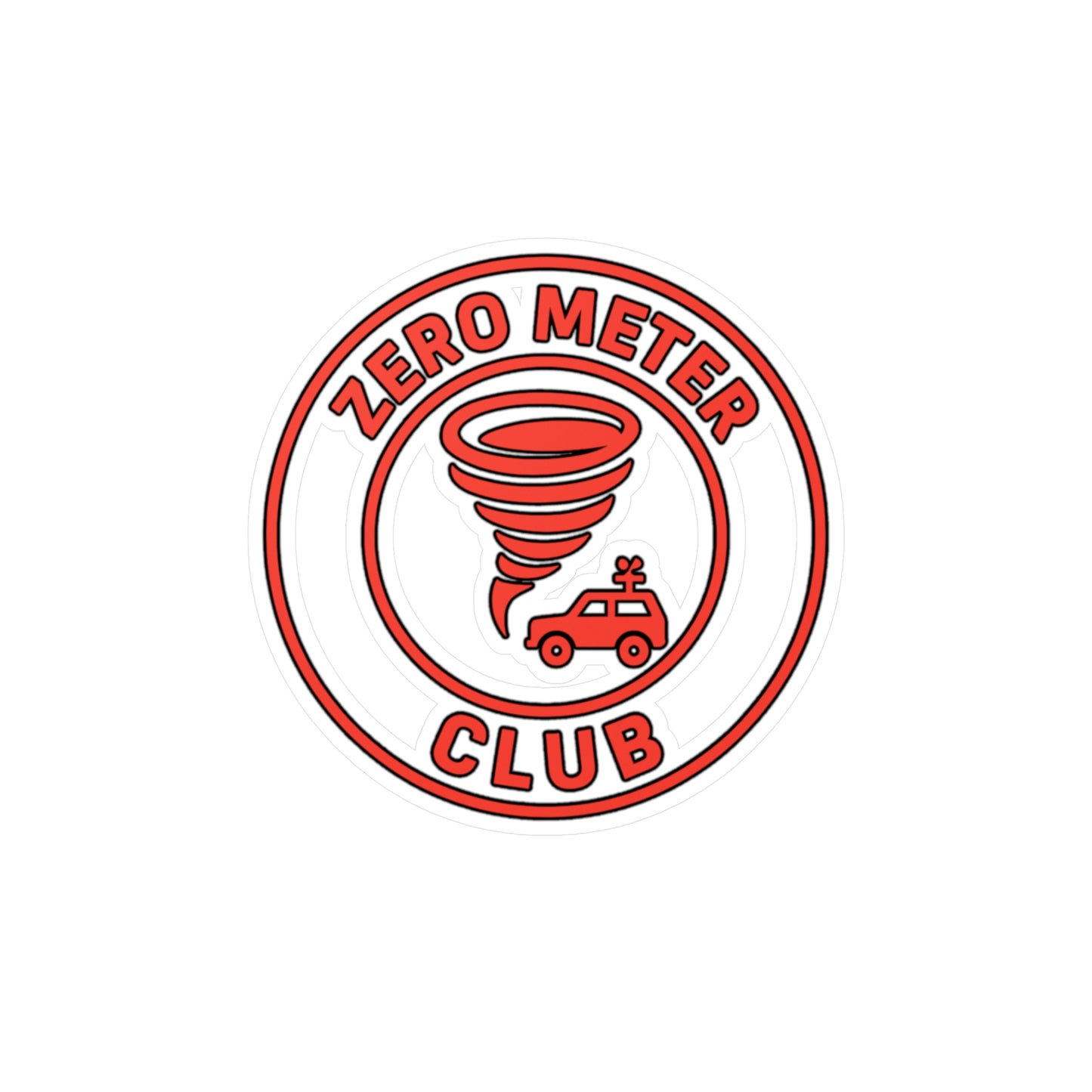 Vinyl Decal - ZERO METER CLUB Storm Chaser Sticker