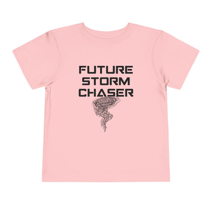 Toddler Tee - Future Storm Chaser with Tornadoes and Chasin Chaos Logo