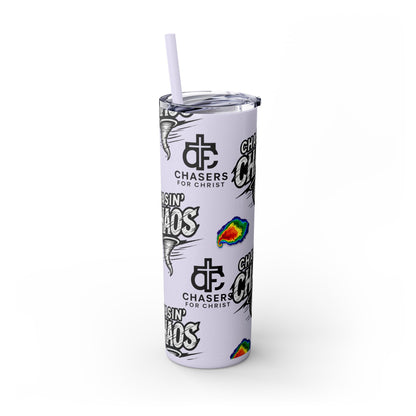 Tumbler Cup with Tornado Radar Image - Storm Chaser Merchandise