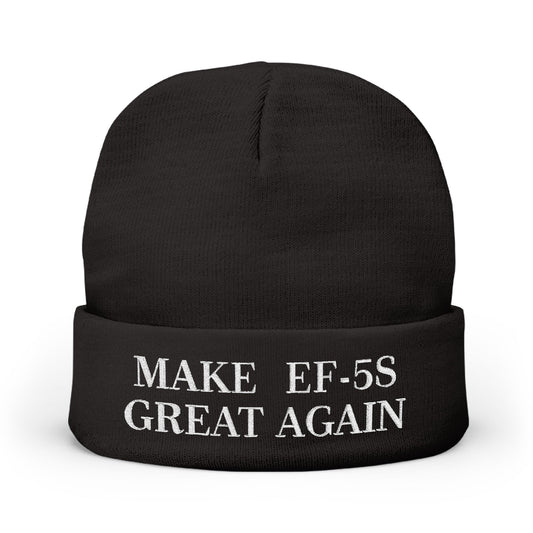 Embroidered Knit Beanie - Make EF-5s Great Again