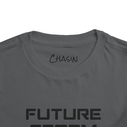 Toddler Tee - Future Storm Chaser with Tornadoes and Chasin Chaos Logo