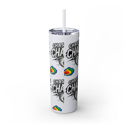 Tumbler Cup with Tornado Radar Image - Storm Chaser Merchandise