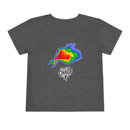Toddler Tee - Future Storm Chaser with Tornadoes and Chasin Chaos Logo