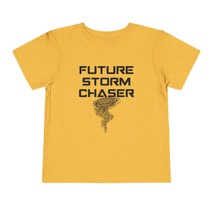 Toddler Tee - Future Storm Chaser with Tornadoes and Chasin Chaos Logo