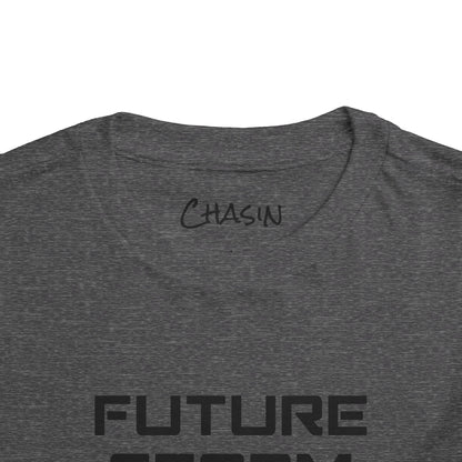 Toddler Tee - Future Storm Chaser with Tornadoes and Chasin Chaos Logo