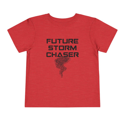 Toddler Tee - Future Storm Chaser with Tornadoes and Chasin Chaos Logo