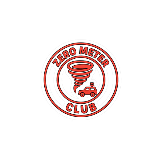 Vinyl Decal - ZERO METER CLUB Storm Chaser Sticker