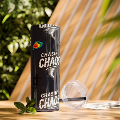 Tumbler Cup with Tornado Radar Image - Storm Chaser Merchandise