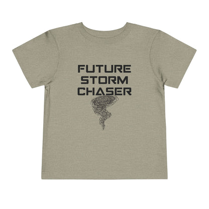Toddler Tee - Future Storm Chaser with Tornadoes and Chasin Chaos Logo