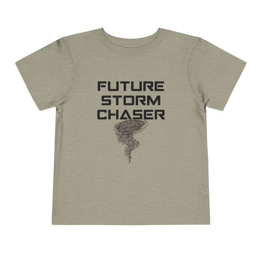 Toddler Tee - Future Storm Chaser with Tornadoes and Chasin Chaos Logo