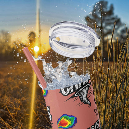 Tumbler Cup with Tornado Radar Image - Storm Chaser Merchandise